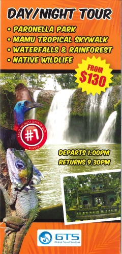 Day / Night Tour: Waterfalls, Rainforest, Wildlife, Paronella Park & Mamu Tropical Skywalk