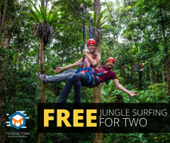 Win a FREE Jungle Surfing Tour for 2!