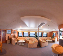 OceanQuest has a spacious bar and lounge area to relax in