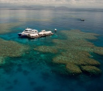 Sunlover Reef Cruises pontoon aerial