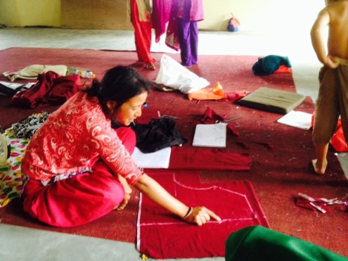 Sewing graduates from 2017 did a second course in 2018