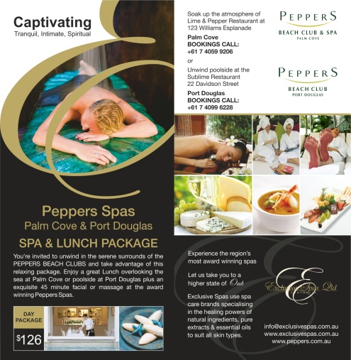 Peppers Beach Club - SPA/LUNCH package