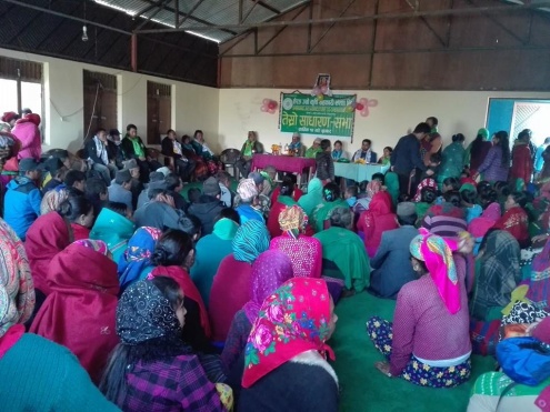 Big attendance at the AGM of the Sherang Jyo Agriculture Cooperative