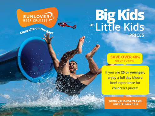 Sunlover Reef Cruises 2019 Promotion Big Kids