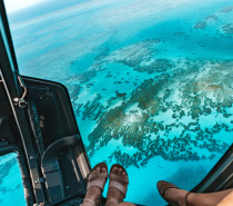 View from Helicopter over the Great Barrier Reef